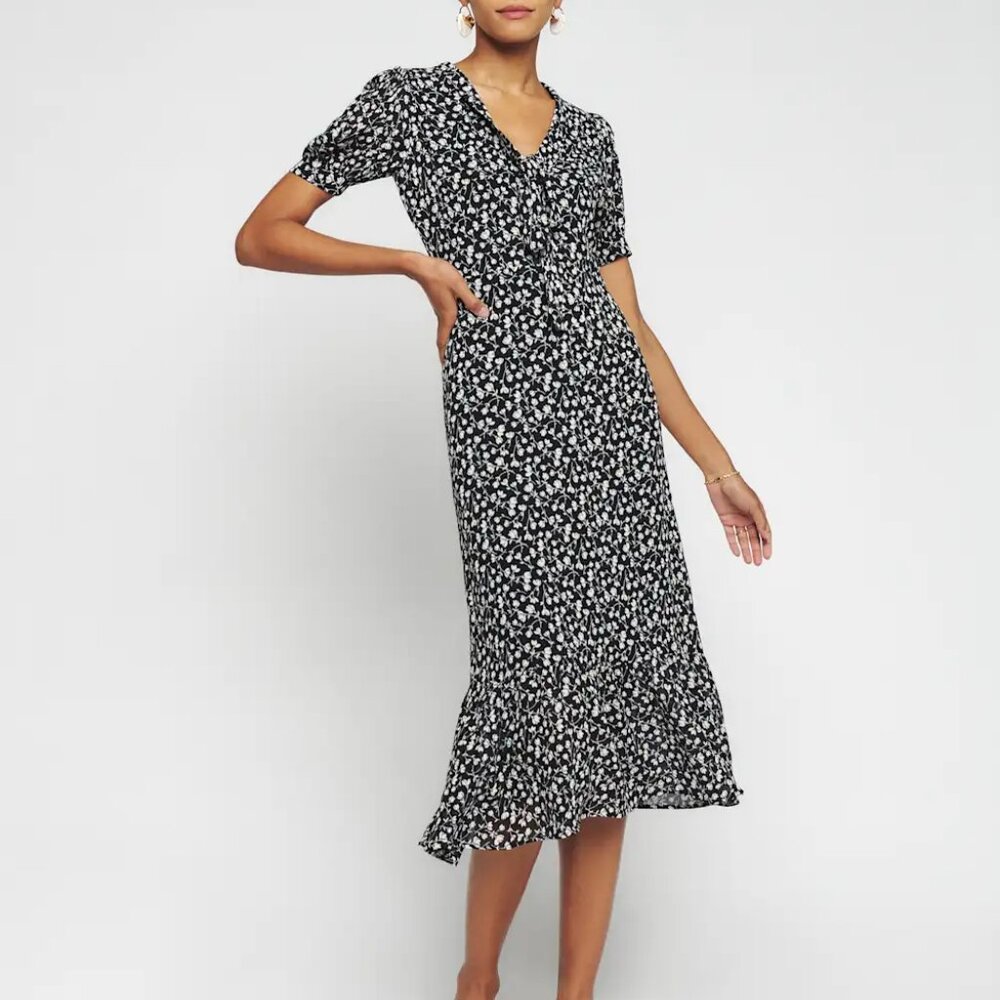 Reformation Reeds Dress Maria - Size 2